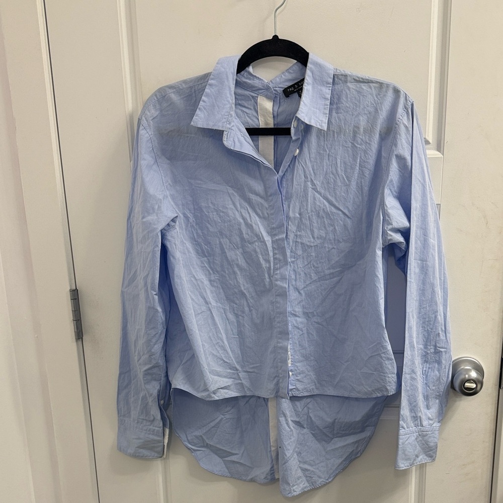 rag & bone Light Blue Button-Down Shirt